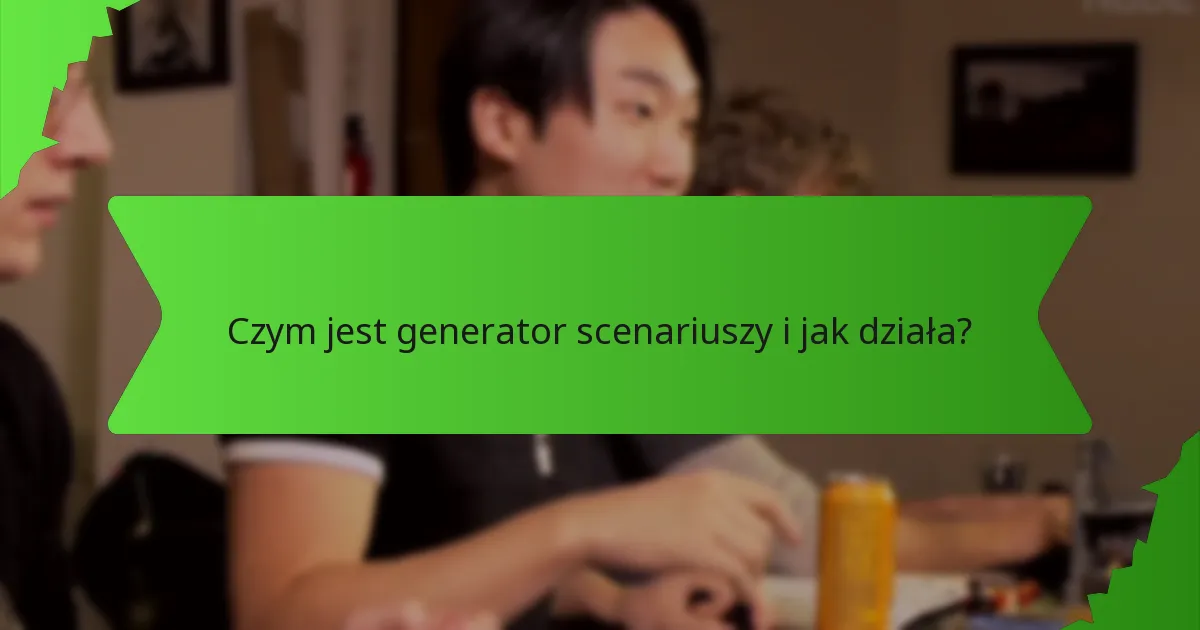 Czym są losowe wydarzenia generowane przez generatory scenariuszy?