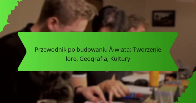 Przewodnik po budowaniu świata: Tworzenie lore, Geografia, Kultury
