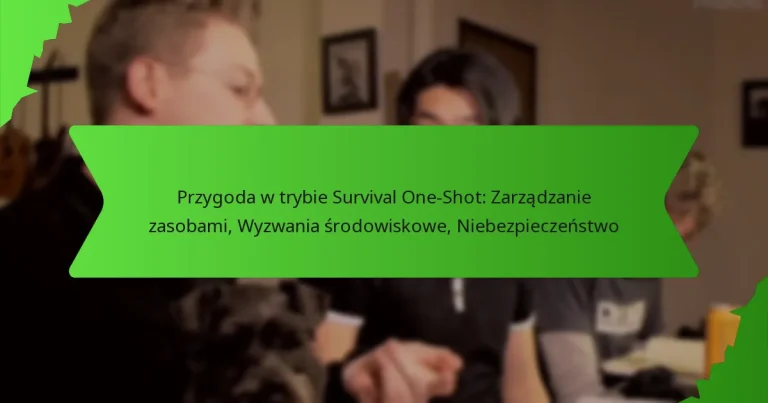 Przygoda w trybie Survival One-Shot: Zarządzanie zasobami, Wyzwania środowiskowe, Niebezpieczeństwo