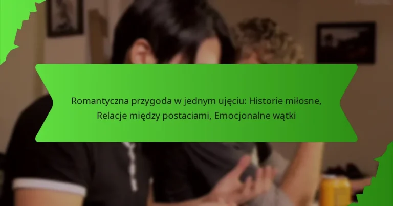 Romantyczna przygoda w jednym ujęciu: Historie miłosne, Relacje między postaciami, Emocjonalne wątki