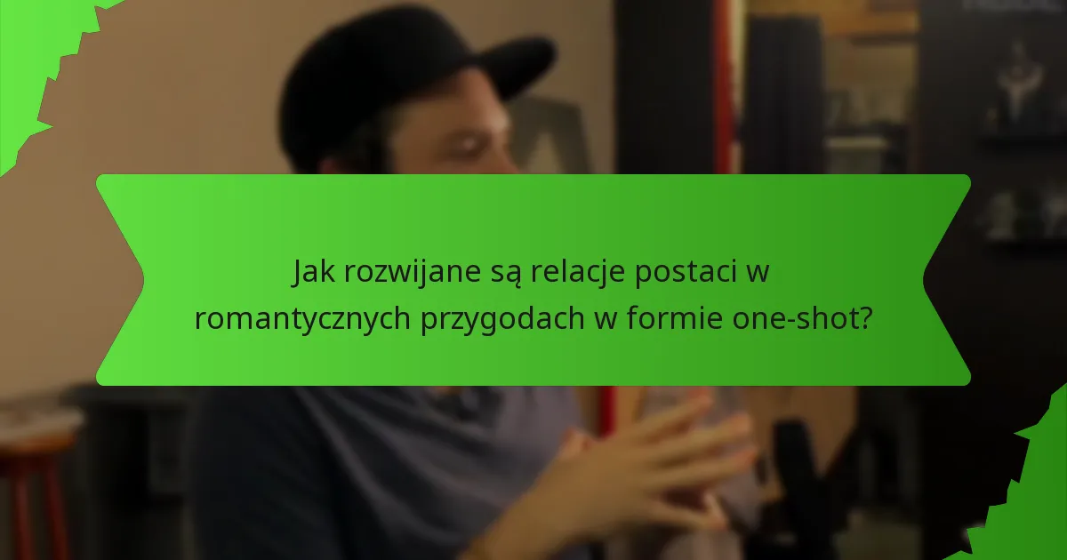Jakie łuki emocjonalne występują w romantycznych przygodach w formie one-shot?