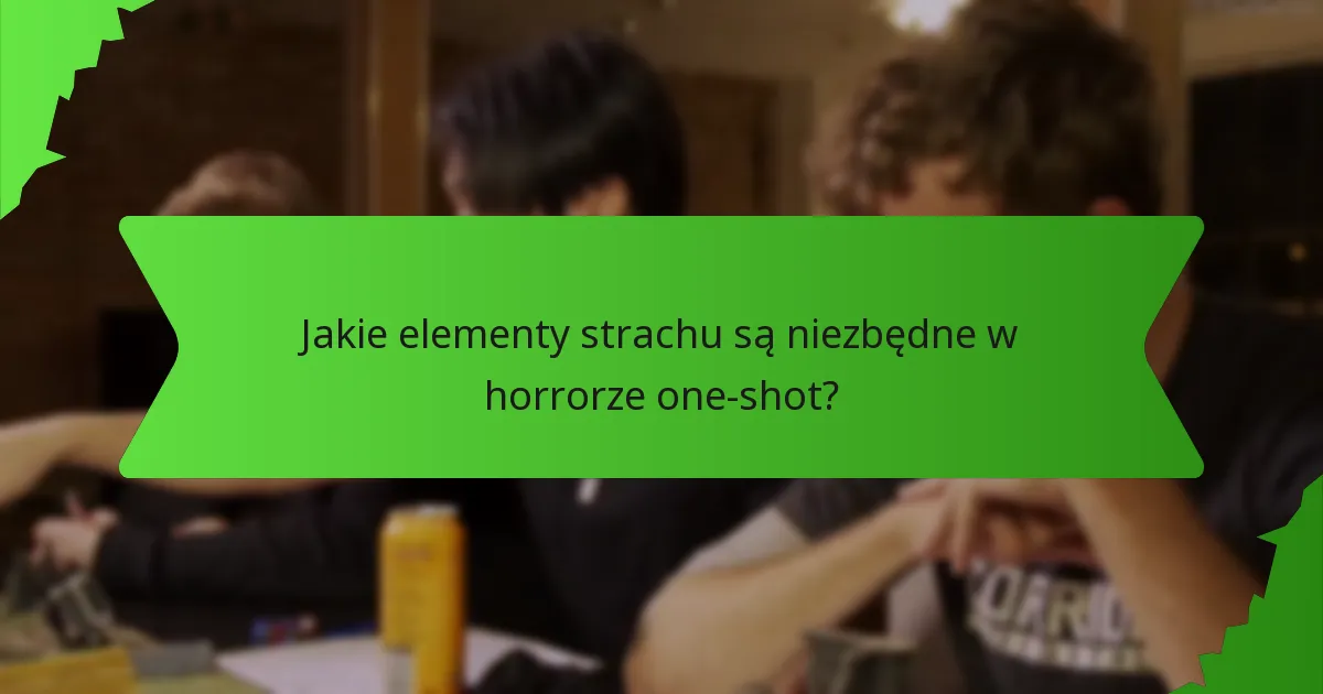 Jakie przygody horroru w formie one-shot są wysoko rekomendowane?