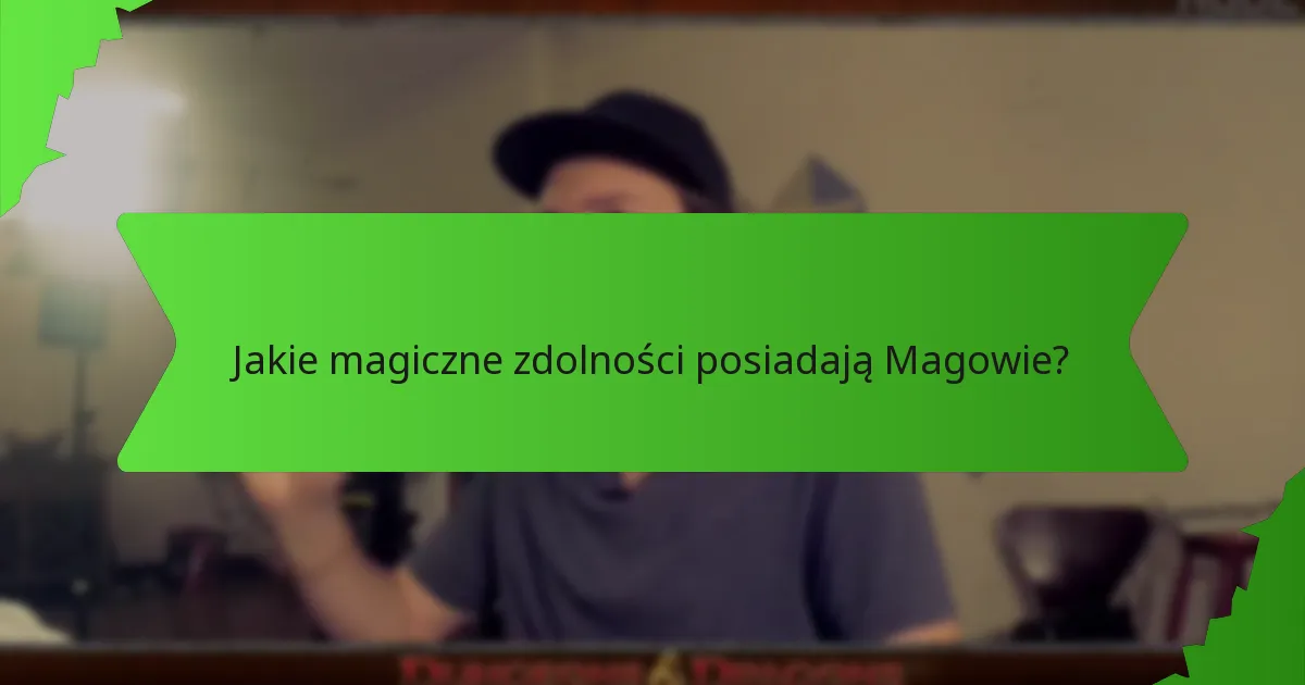 Jakie magiczne zdolności posiadają Magowie?