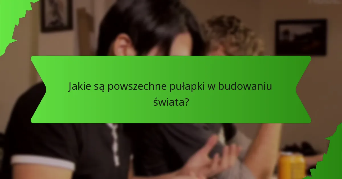 Jakie są powszechne pułapki w budowaniu świata?